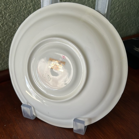 1950's Radfords English Bone China Teacup Saucer Pink And Blue Chintz Floral - Picture 4 of 8